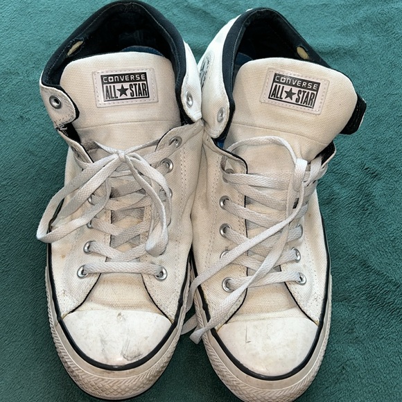 Converse Chuck Taylor All Star White Laced Sneakers Shoes- Size 13 - Picture 6 of 9